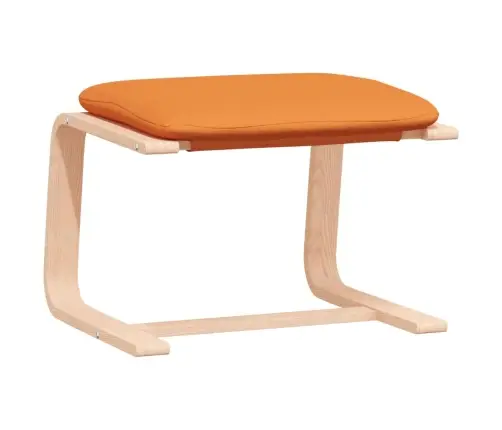 Atpūtas Krēsls Ar Kājsoliņu, Tumši Dzeltens Audums Vidaxl