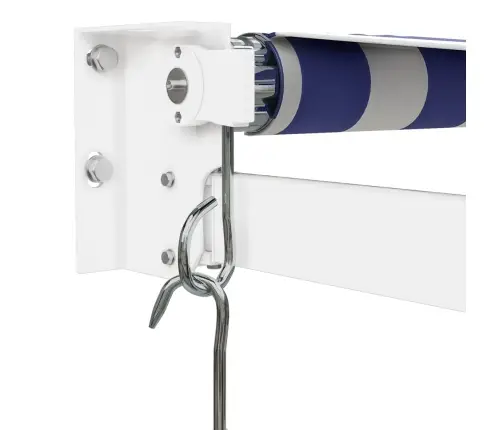 Ištraukiama Markizė, Mėlyna/Balta, 5X3M, Audinys Ir Aliuminis