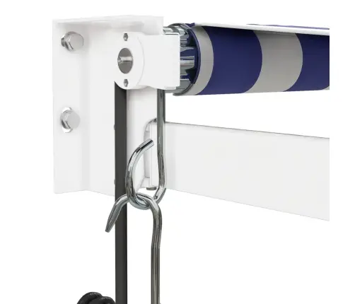 Automaatne Sissetõmmatav Varikatus Sinine-Valge 3,5X2,5 M