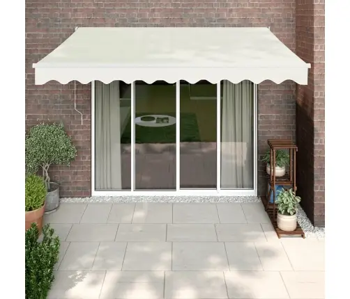 Automatinė Ištraukiama Markizė, Kreminės Spalvos, 3,5X2,5M