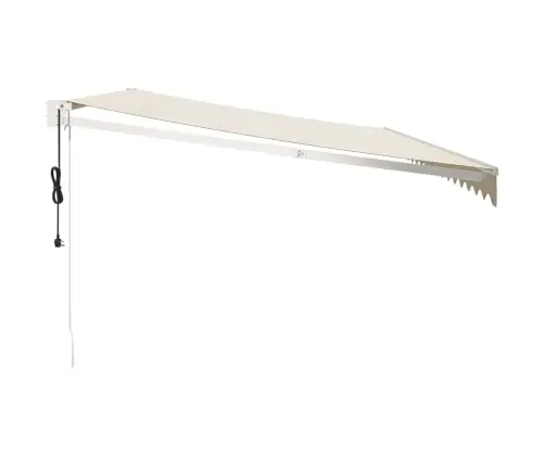 Izvelkama Markīze, Automātiska, Krēmkrāsas, 5X3 M Vidaxl
