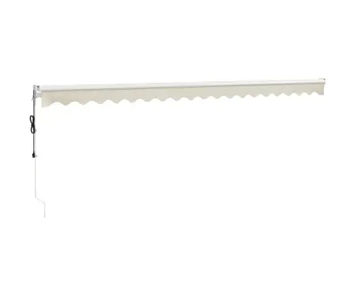 Izvelkama Markīze, Automātiska, Krēmkrāsas, 5X3 M Vidaxl