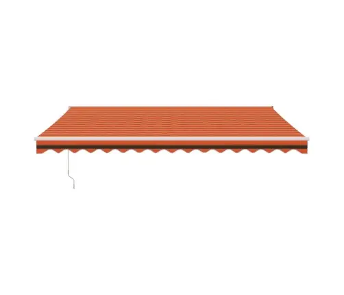 Izvelkama Markīze, Automātiska, Oranža, Brūna, 4X3 M Vidaxl