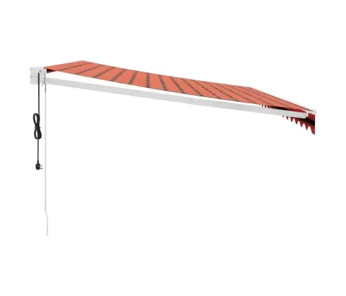 Izvelkama Markīze, Automātiska, Oranža, Brūna, 4X3 M Vidaxl