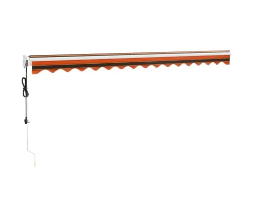 Izvelkama Markīze, Automātiska, Oranža, Brūna, 4X3 M Vidaxl
