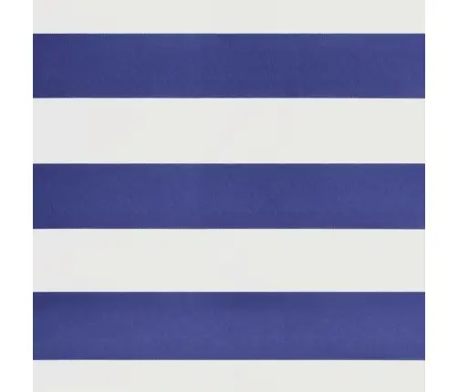 Izvelkama Markīze, Automātiska, Zila, Balta, 5X3 M Vidaxl