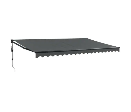 Izvelkama Markīze, Automātiska, Antracītpelēka, 5X3 M Vidaxl