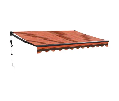 Izvelkama Markīze, Automātiska, Oranža, Brūna, 3X2,5 M Vidaxl