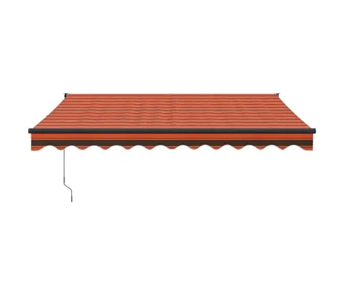Izvelkama Markīze, Automātiska, Oranža, Brūna, 3X2,5 M Vidaxl