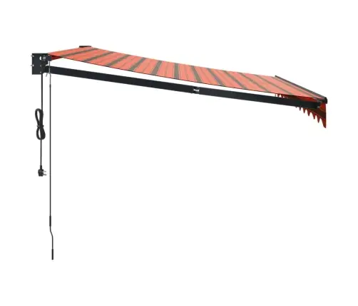Izvelkama Markīze, Automātiska, Oranža, Brūna, 3X2,5 M Vidaxl