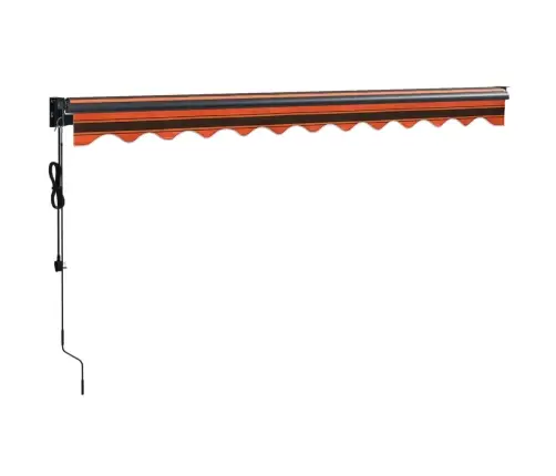 Izvelkama Markīze, Automātiska, Oranža, Brūna, 3X2,5 M Vidaxl