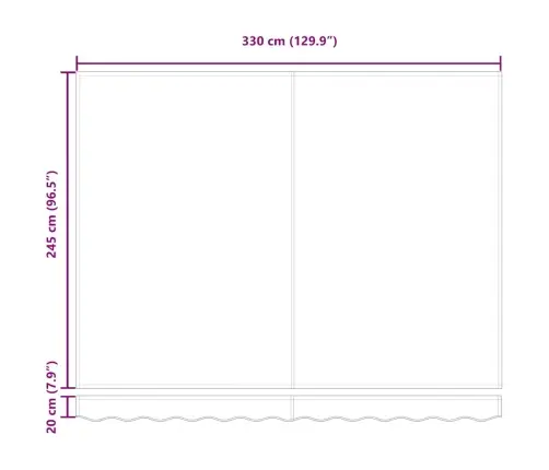 Automatinė Ištraukiama Markizė, Oranžinė Ir Ruda, 3,5X2,5M