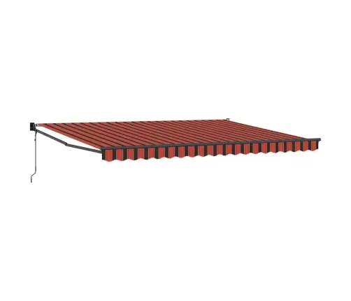 Izvelkama Markīze, Automātiska, Oranža, Brūna, 4,5X3 M Vidaxl