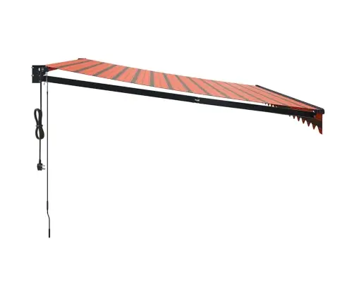 Izvelkama Markīze, Automātiska, Oranža, Brūna, 4,5X3 M Vidaxl