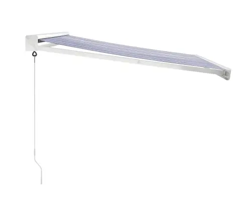 Ištraukiama Markizė, Mėlyna/Balta, 3,5X2,5M, Audinys/Aliuminis