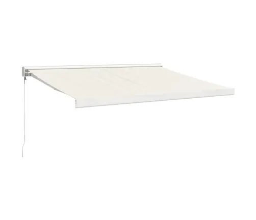 Sissetõmmatav Varikatus Kreemjas 3,5X2,5 Kangas, Alumiinium