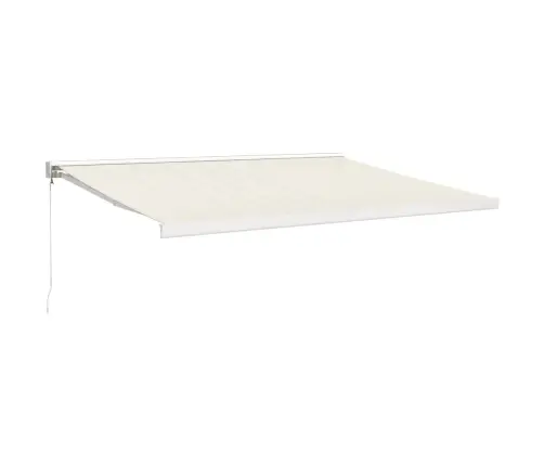 Sissetõmmatav Varikatus, Kreemjas, 4X3 M, Kangas, Alumiinium