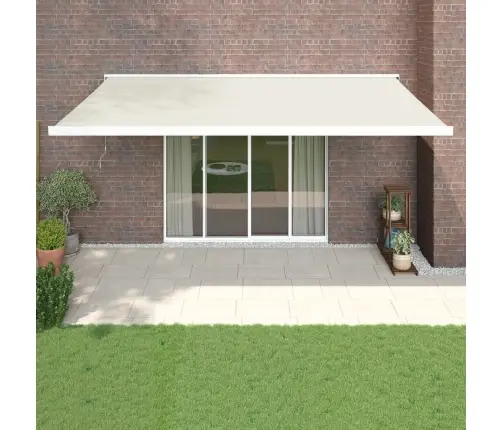 Ištraukiama Markizė, Kreminė, 5X3M, Audinys Ir Aliuminis