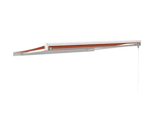 Izvelkama Markīze, Oranža, Brūna, 3X2,5 M, Audums, Alumīnijs Vidaxl