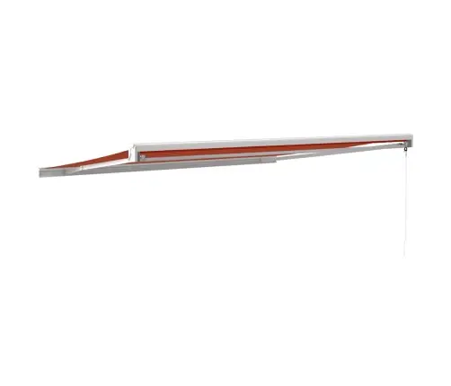 Sissetõmmatav Varikatus, Oranž-Pruun, 4X3 M, Kangas, Alumiinium