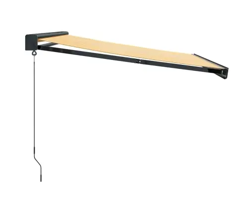 Ištraukiama Markizė, Geltona/Balta, 3X2,5M, Audinys/Aliuminis