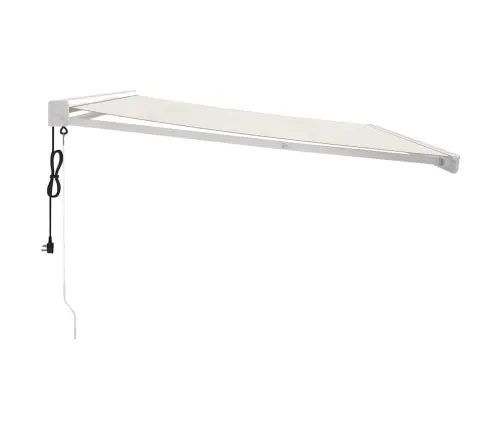 Sissetõmmatav Varikatus, Kreemjas, 4X3 M, Kangas, Alumiinium