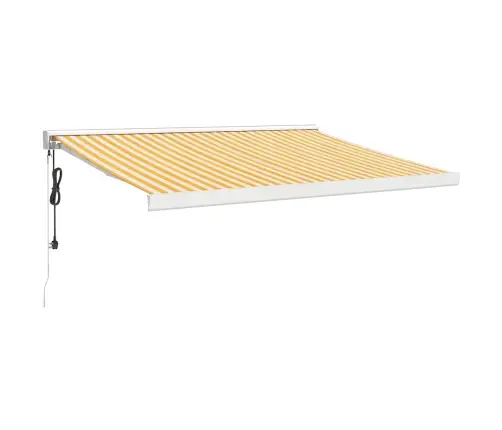 Ištraukiama Markizė, Geltona/Balta, 3,5X2,5M, Audinys/Aliuminis