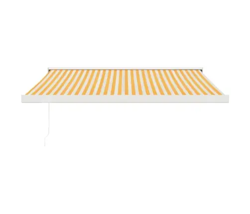 Ištraukiama Markizė, Geltona/Balta, 3,5X2,5M, Audinys/Aliuminis
