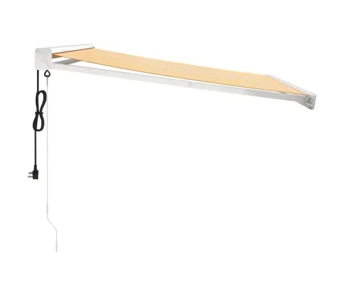 Ištraukiama Markizė, Geltona/Balta, 3,5X2,5M, Audinys/Aliuminis