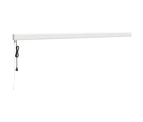 Sissetõmmatav Varikatus, Kollane-Valge 5X3 M Kangas, Alumiinium