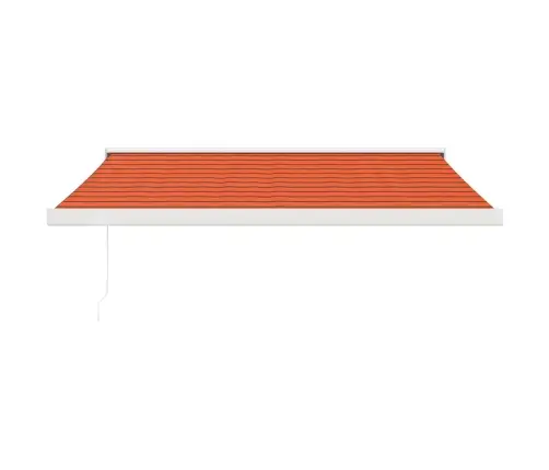 Izvelkama Markīze, Oranža, Brūna, 3,5X2,5 M, Audums, Alumīnijs Vidaxl