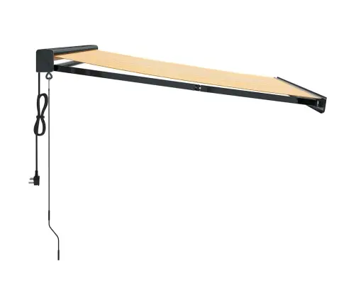 Ištraukiama Markizė, Geltona/Balta, 3,5X2,5M, Audinys/Aliuminis