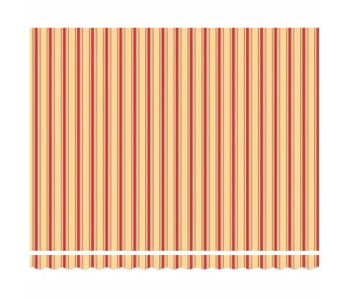 Izvelkama Markīze, Dzeltena, Balta, 4,5X3 M, Audums, Alumīnijs Vidaxl