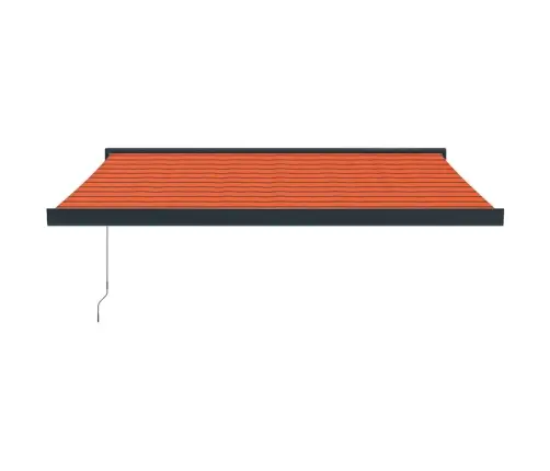 Sissetõmmatav Varikatus, Oranž-Pruun 3X2,5 M Kangas, Alumiinium