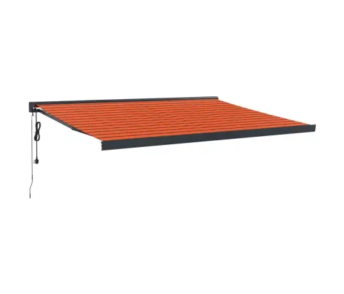 Izvelkama Markīze, Oranža, Brūna, 4,5X3 M, Audums, Alumīnijs Vidaxl