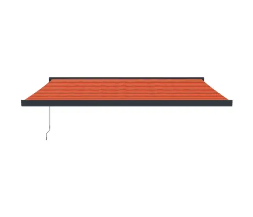 Izvelkama Markīze, Oranža, Brūna, 4,5X3 M, Audums, Alumīnijs Vidaxl