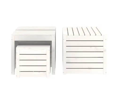 Dārza Kastes, 4 Gab., Baltas, Priedes Masīvkoks Vidaxl