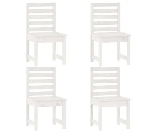 5-Osaline Aia Söögimööbli Komplekt, Valge, Männipuit