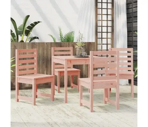 Sodo Valgomojo Baldų Komplektas, 5 Dalių, Douglas Eglės Masyvas