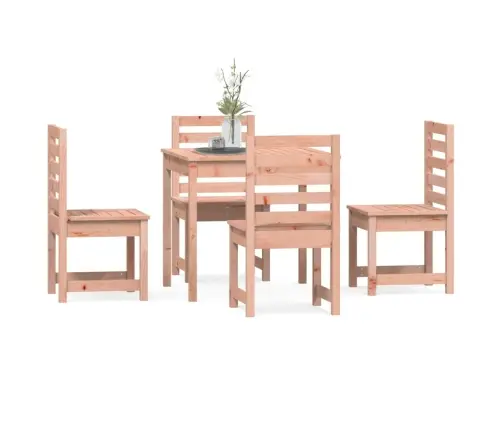 Sodo Valgomojo Baldų Komplektas, 5 Dalių, Douglas Eglės Masyvas