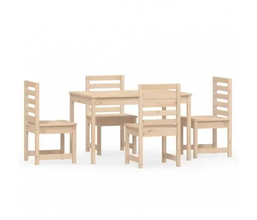 Sodo Valgomojo Baldų Komplektas, 5 Dalių, Pušies Masyvas