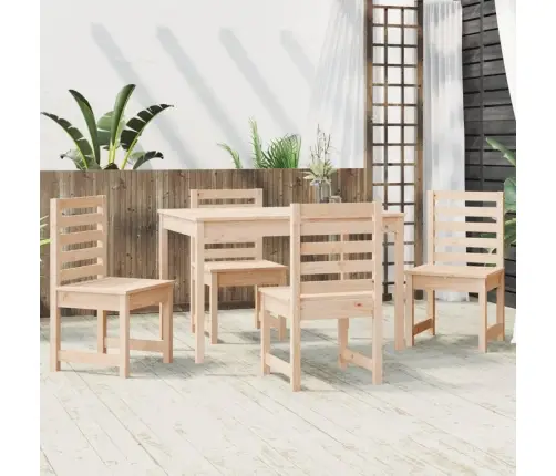 Sodo Valgomojo Baldų Komplektas, 5 Dalių, Pušies Masyvas