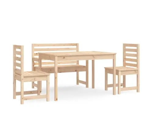 4-Osaline Aia Söögimööbli Komplekt, Männipuit