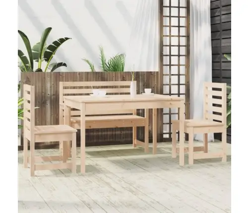 4-Osaline Aia Söögimööbli Komplekt, Männipuit