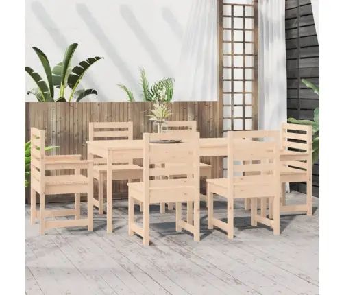 7-Daļīgs Dārza Mēbeļu Komplekts, Priedes Masīvkoks Vidaxl