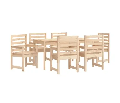 7-Daļīgs Dārza Mēbeļu Komplekts, Priedes Masīvkoks Vidaxl