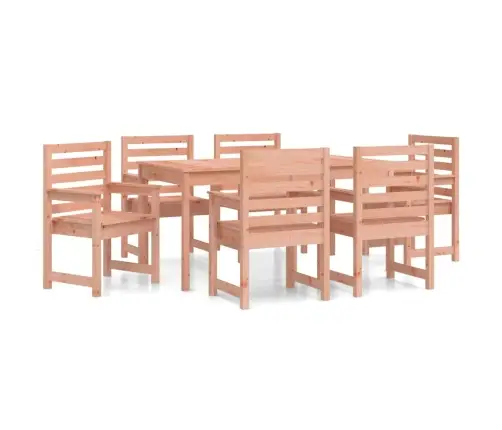 Sodo Valgomojo Baldų Komplektas, 7 Dalių, Douglas Eglės Masyvas