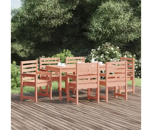 Sodo Valgomojo Baldų Komplektas, 7 Dalių, Douglas Eglės Masyvas