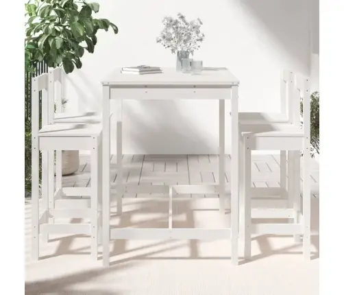 5-Osaline Aia Baarikomplekt, Valge, Männipuit