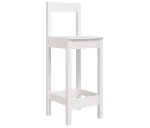 5-Osaline Aia Baarikomplekt, Valge, Männipuit